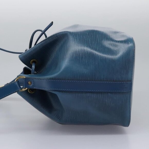 LOUIS VUITTON Epi Petit Noe Shoulder Bag Blue M44105 LV Auth 114680 - Picture 4 of 16